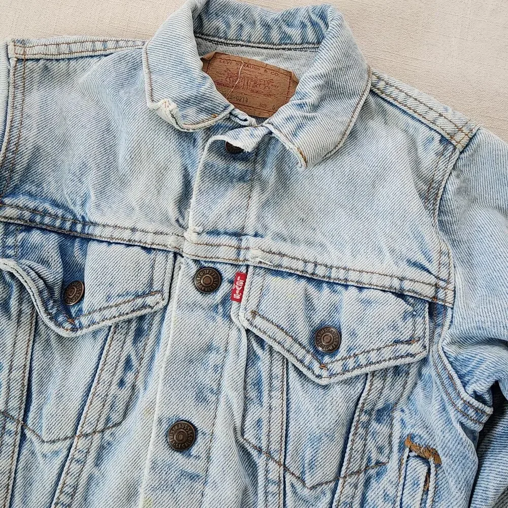 Vintage Levi's Light Wash Jean Jacket 5t